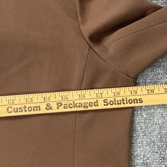 Dialogue Pant Suit Womens 4 Brown 2 Pc New Language of Style Brown Jacket Pants - Picture 9 of 16